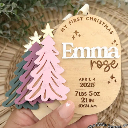 Personalized Baby Ornament Gift for Christmas My First Christmas Custom Name Ornament