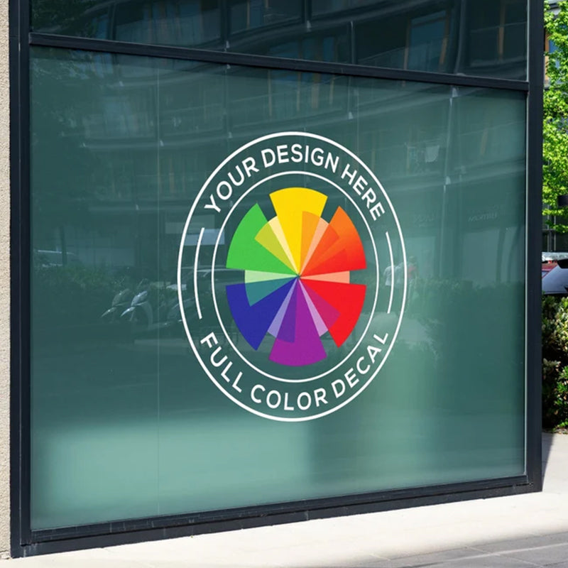 Full Color Logo Decal - Custom Window Decal - Business Logo Vinyl Sticker