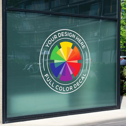 Full Color Logo Decal - Custom Window Decal - Business Logo Vinyl Sticker