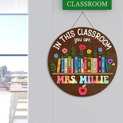 Custom Classroom Door Sign, Classroom Decor