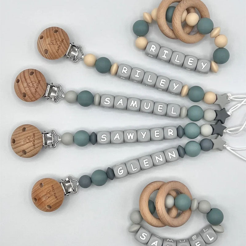 Pacifier Clip Personalized, Pacifier Holder, Binky Clip, Baby boy gift