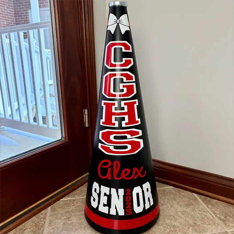 Custom order - FREE SHIPPING - custom decals for cheer megaphones
