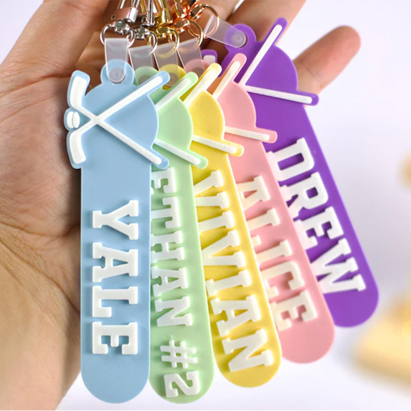 Sport Bag Tag: Custom Personalized Keychain