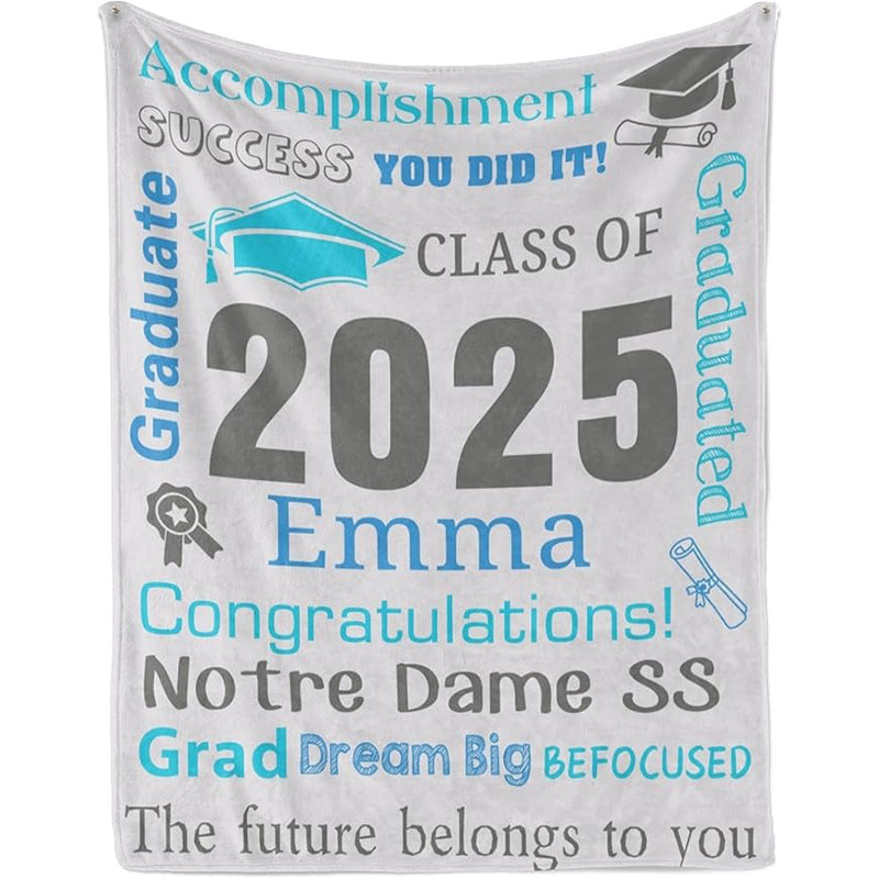 Personalized Graduation Blankets Graduation Gift