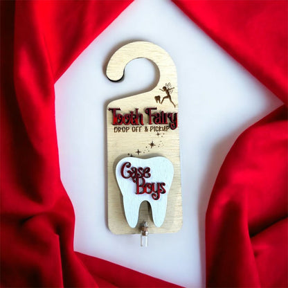 Tooth Fairy Door Hanger Personalized Boy Girl