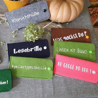 Glasses Case with Slogan for Glasses, Reading Glasses, Sunglasses for Teachers