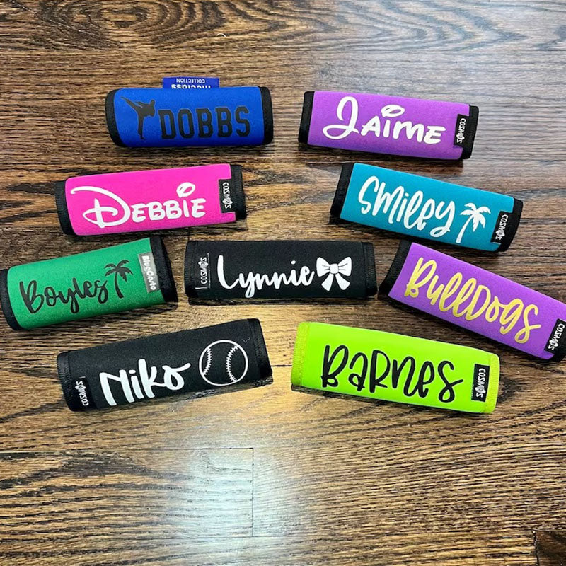 Bogg Bag Handle Cover - personalized luggage handles - lunchbox handle - backpack identifier - sports bag handle wrap