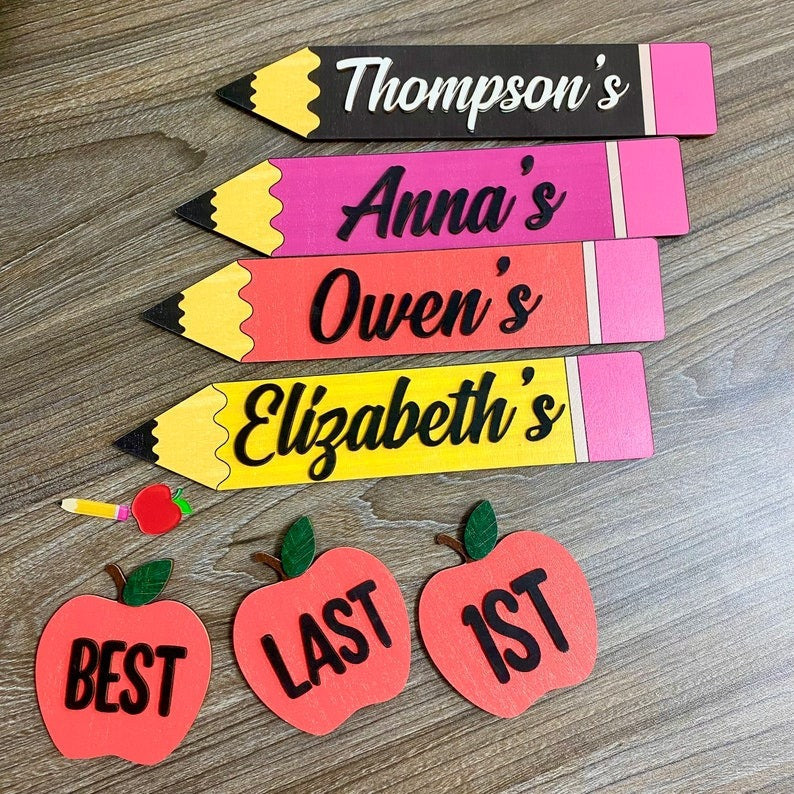 First Day of School Photo Prop, School Photos, Interchangeable School Milestones