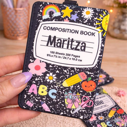 Personalized Teacher Badge Holder, Custom Name ID Badge