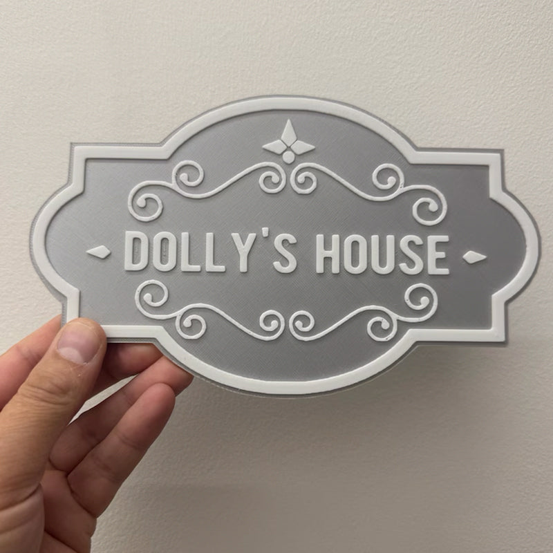 Personalised door sign for kids room