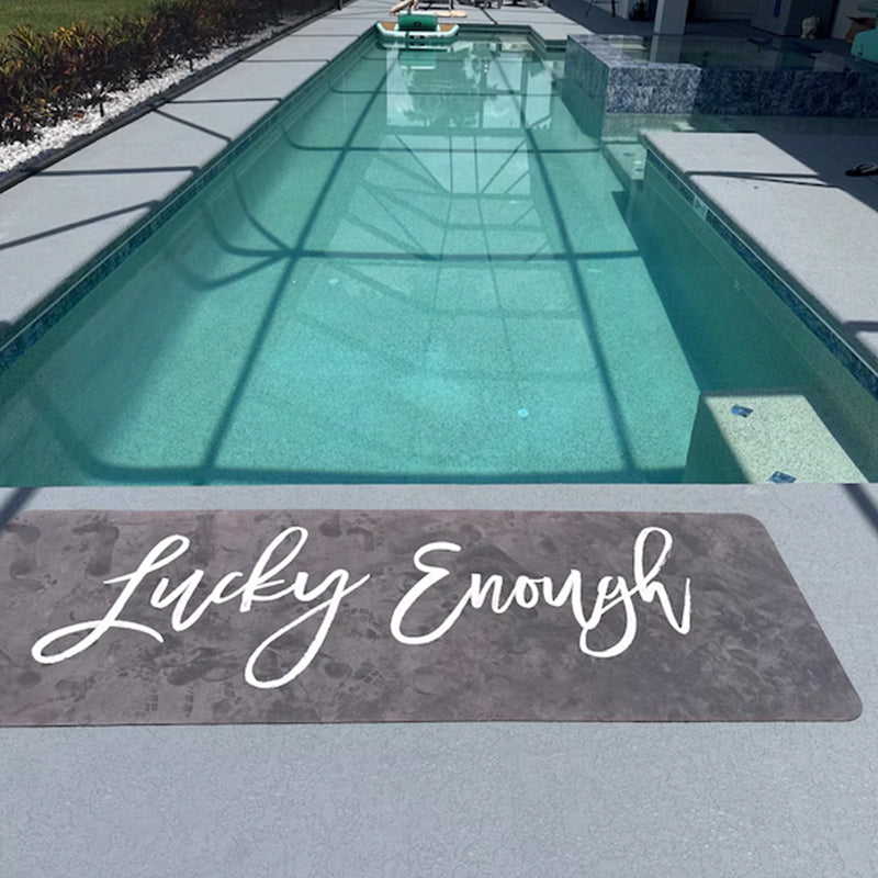 Customized Poolside Runner Mat - Personalized Lake House Mat