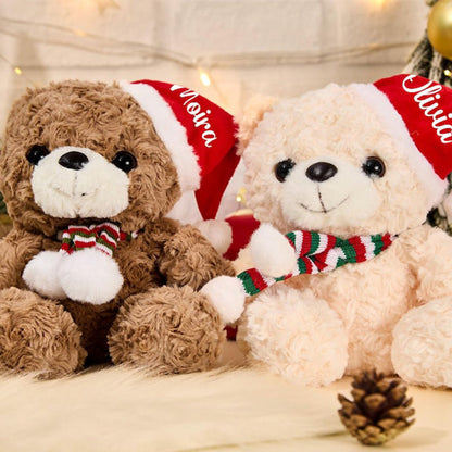 Personalised Christmas Plush Toys,Teddy Bear With Name