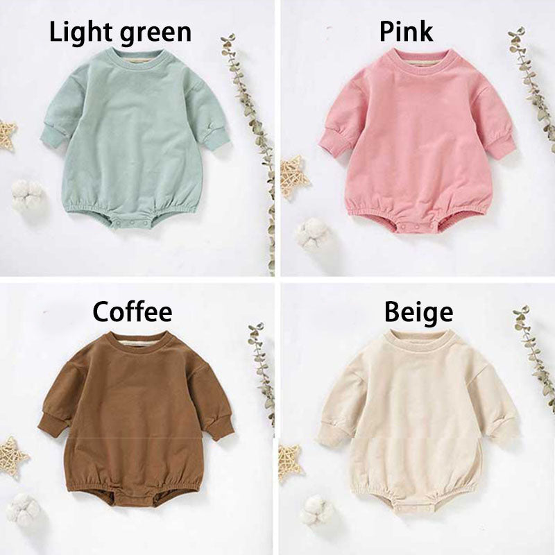 Puff Lettering oversized Sweatshirt Bodysuit