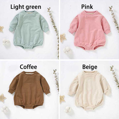 Puff Lettering oversized Sweatshirt Bodysuit