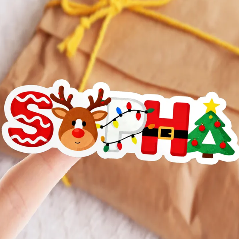 Personalized Christmas Present Labels/Custom Name Tags/Christmas Sticker