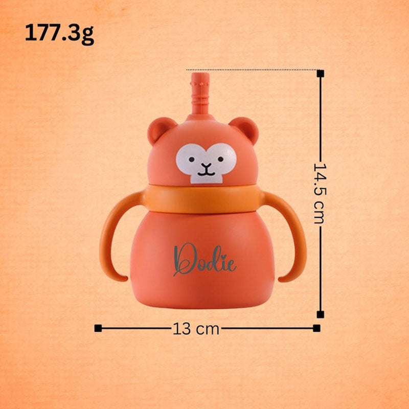 Silicone Baby Cup with Name 7oz, Gift for Baby, Toddler Silicone Cup 200 ml