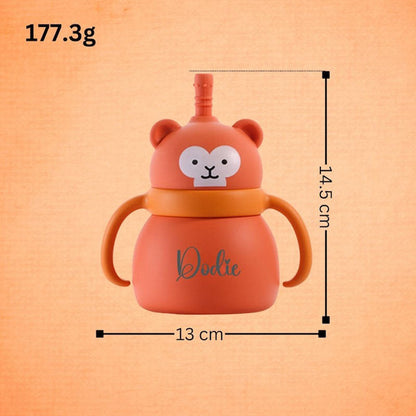 Silicone Baby Cup with Name 7oz, Gift for Baby, Toddler Silicone Cup 200 ml