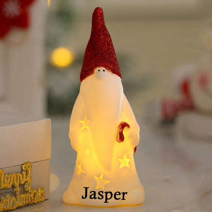 Personalized Snowman LED Ornament Custom Name Christmas
