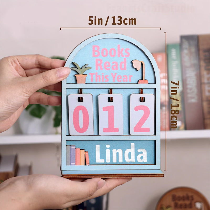 Personalized Book Tracker - Books Read This Year Counter