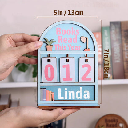 Personalized Book Tracker - Books Read This Year Counter