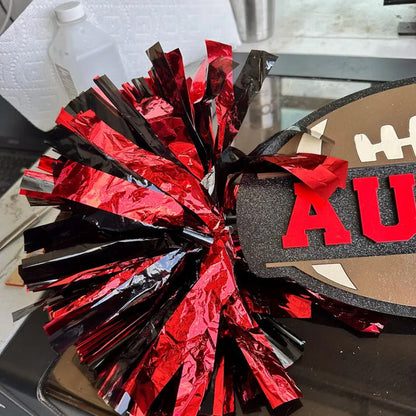 Pom Pom Sign Custom Cheer Stick - Game Day Signs