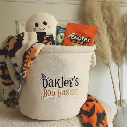 Personalized Boo Basket. Personalised Hamper Halloween Candy