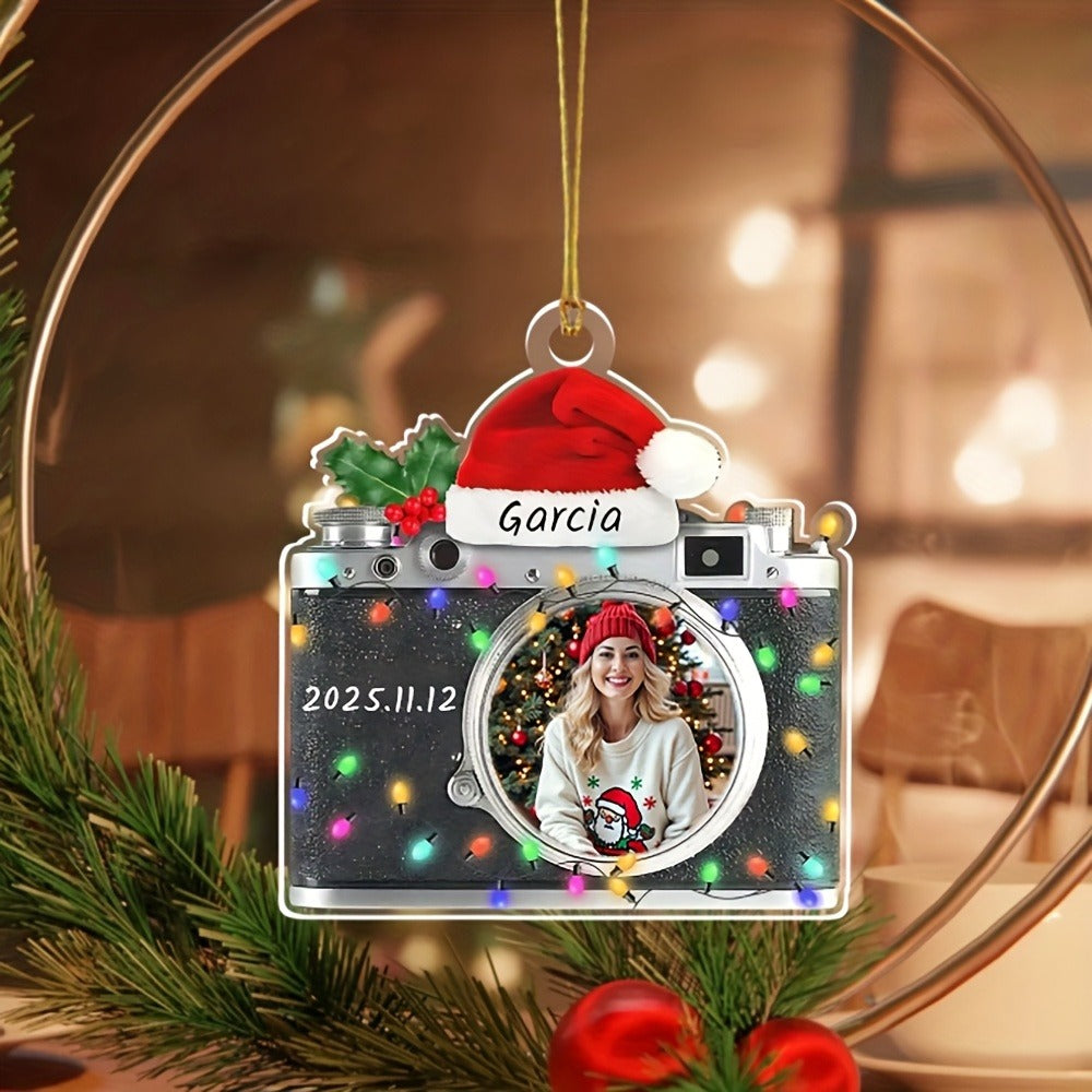 Personalized Custom Christmas Ornament - Custom Photo & Text