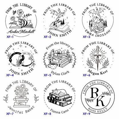 Book Embosser Personalized , Custom Stamp Embosser, Book Stamp, From The Library Of Stamp, Library Stamp