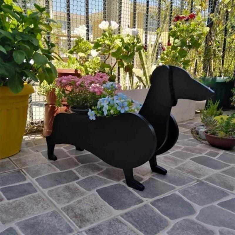 Dog Cat Pet Organizer Patio Indoor Outdoor Wood Planter