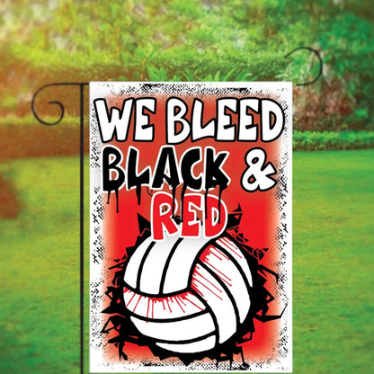 Volleyball Garden Flag with Custom Team Colors