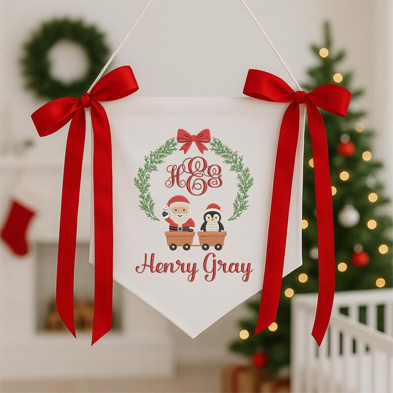 Baby’s First Christmas Baby Banner 2025