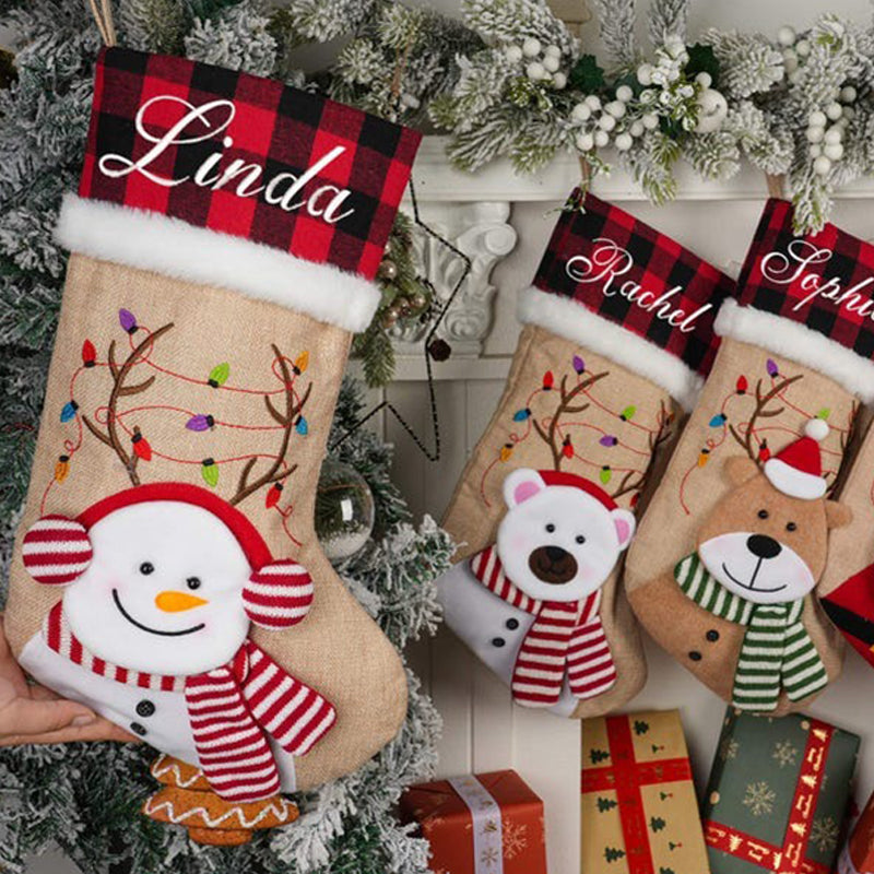 Personalized Knitted Christmas Stocking