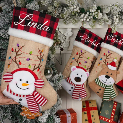 Personalized Knitted Christmas Stocking