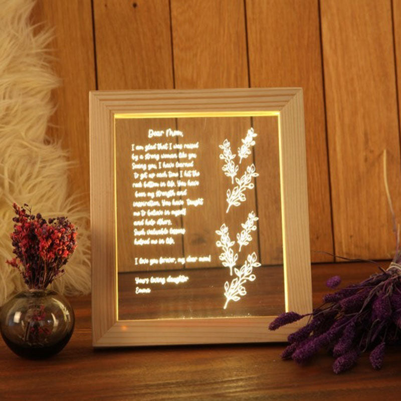 Personalized Hand-Written Letter Night Light - Mother's Day Gift Ideas