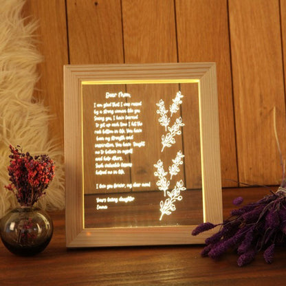 Personalized Hand-Written Letter Night Light - Mother's Day Gift Ideas