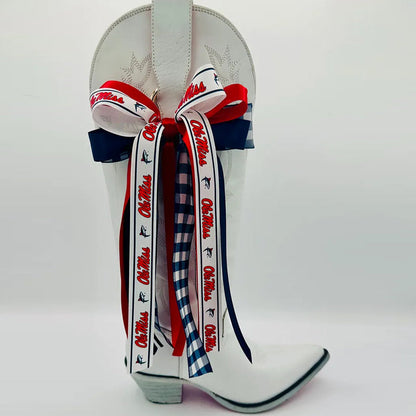 Boot Bow Sets Personalized University College,Game Day