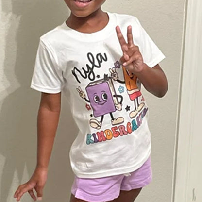 Personalized Kindergarten Shirt, Personalized Back to School Shirt Personalized First Grade Shirt