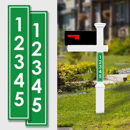 Personalized Aluminum Reflective House Numbers Address Signs for Mailbox