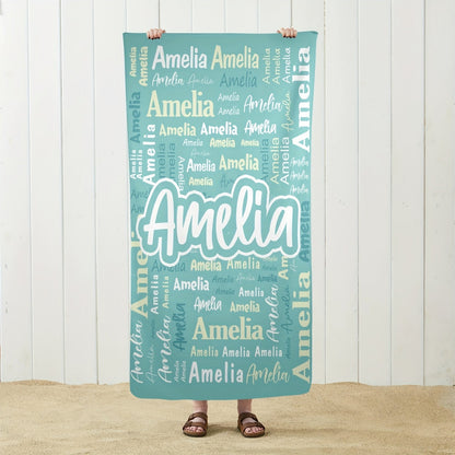 Personalized Name Beach Towel - Super Absorbent