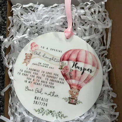 Personalised Promise to Godchild Christening Baptism Gift Baby