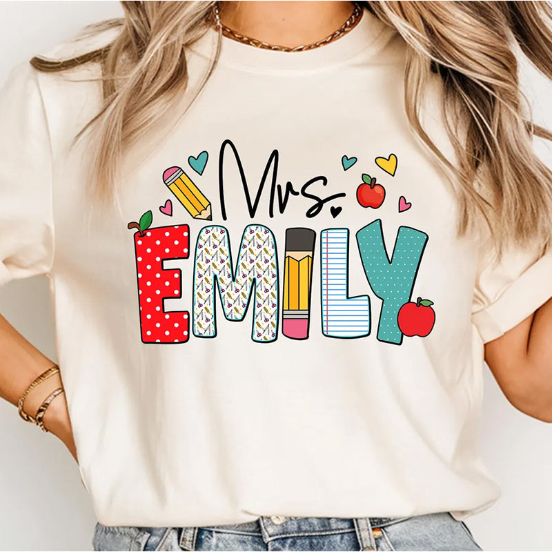 Custom Teacher Shirt, Teacher Name Shirt, Teacher Gifts Personalized