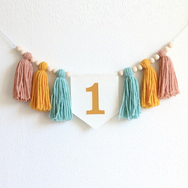 Custom Linen Birthday Crown for Birthday | Personalized Gifts with Hand Embroidered Name