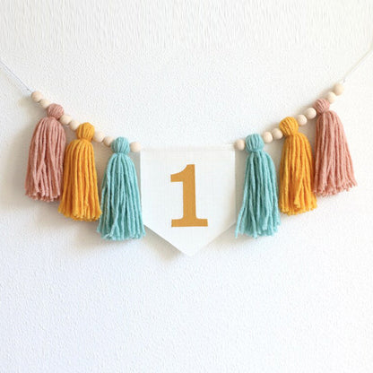 Custom Linen Birthday Crown for Birthday | Personalized Gifts with Hand Embroidered Name