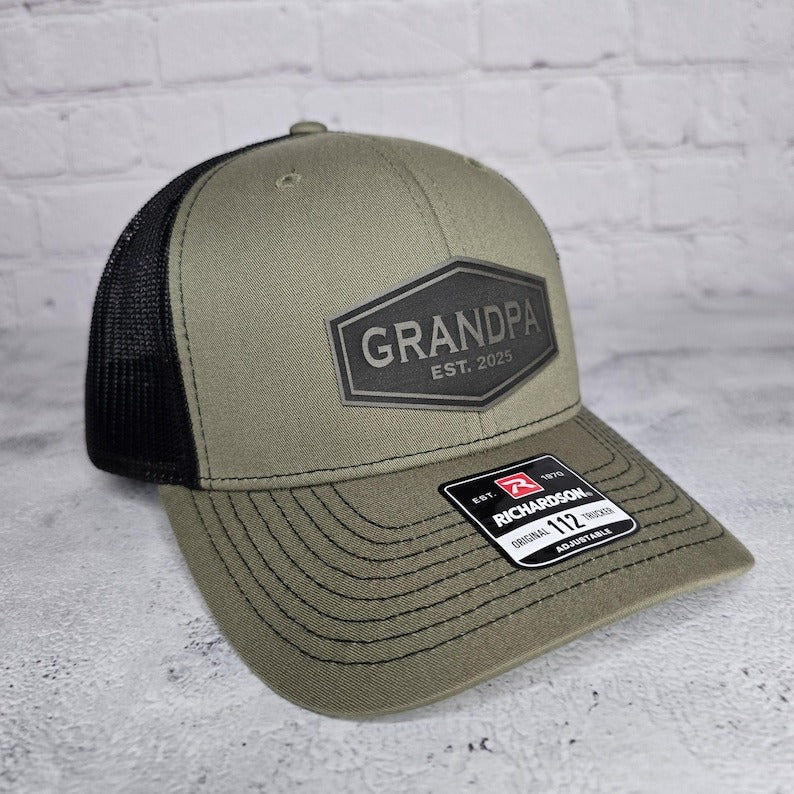 Custom Grandpa Hat, Grandpa Cap EST. any year 2024, 2025, etc