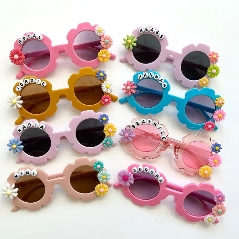 Personalized flower sunglasses | toddler flower sunglasses| baby sunglasses| customize sunglasses| Kids flower sunglasses