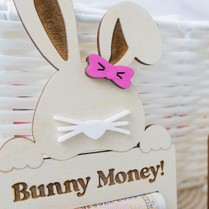 Personalised Easter Bunny Money Holder Easter Basket Stuffer
