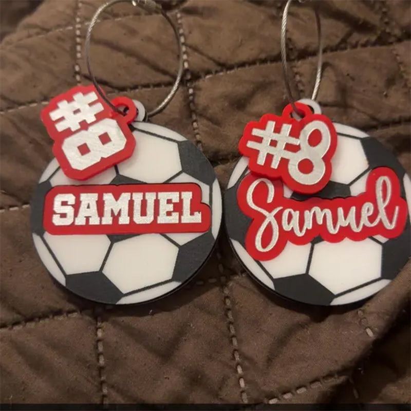 Soccer Bag Tag or keychain