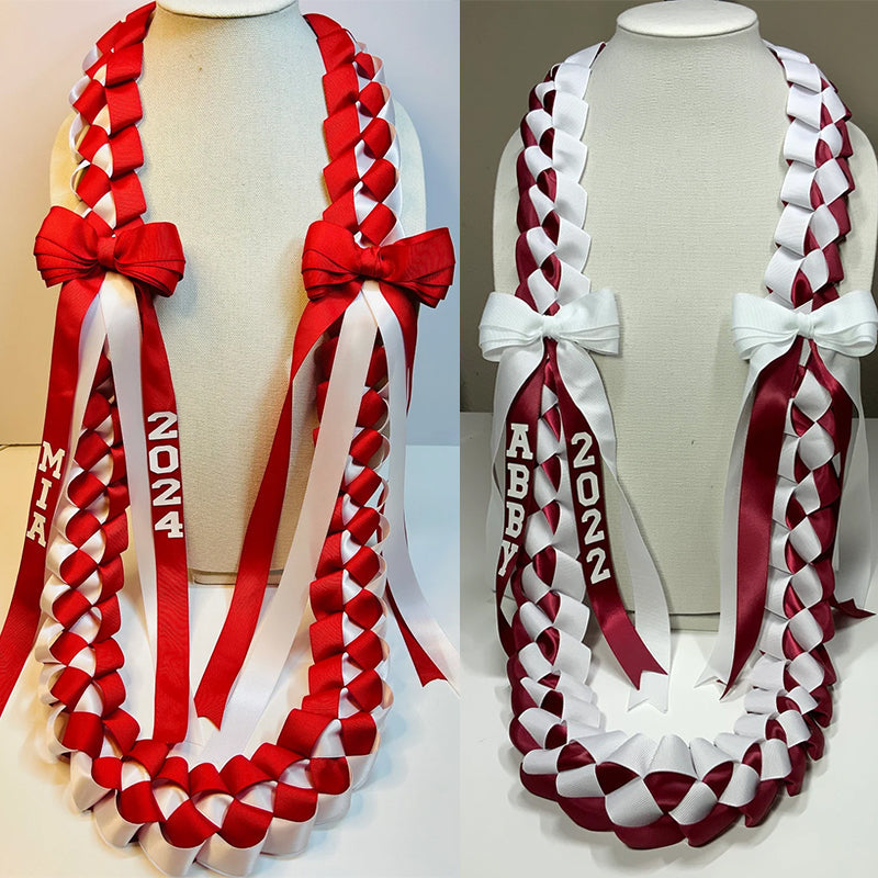 Graduation Lei with bows Graduation lei Grad gift