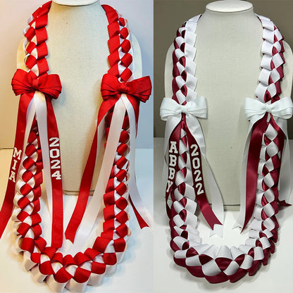 Graduation Lei with bows Graduation lei Grad gift
