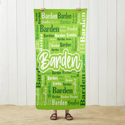 Personalized Name Beach Towel - Super Absorbent
